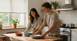 A Couple Gave Their Galley Kitchen a Budget-Friendly Redo with a Dining Nook