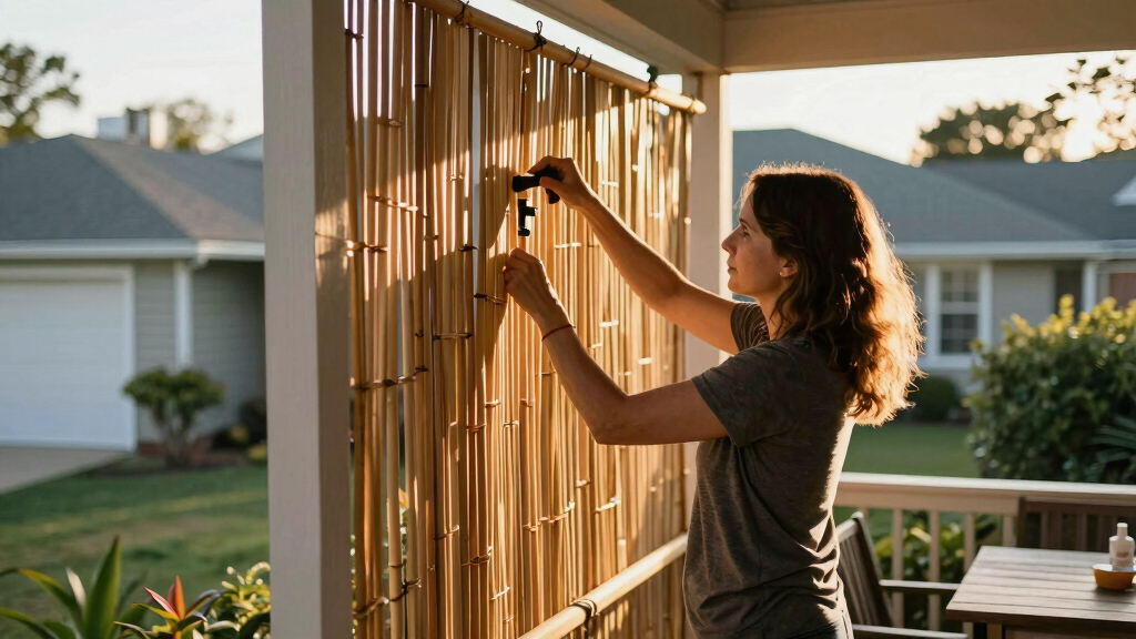 Before And After: This Renter-Friendly Privacy Hack Completely Changed Her Porch