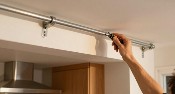 I Put A Curtain Rod On My Kitchen Ceiling, And Now I’m Doing It In Every Room