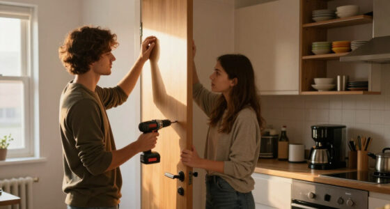 This Couple Removed Their Bedroom Door To Make A 415-Square-Foot Apartment Work