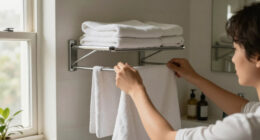This Metal Rack Creates Instant Towel Storage And Includes Extra Uses I Never Expected!