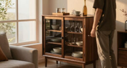 A Wall Of Cabinets Did More Than Add Storage To This Living Room