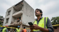 Four-storey Building In Delhi Evacuated After Sudden Tilt; MCD Asks Owner To Demolish Structure - Newindianexpress.com