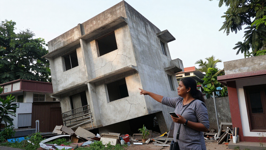 Four-Storey Building Tilts In Delhi, Residents Evacuated Amid Collapse Fears - NDTV