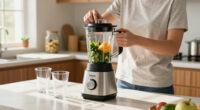 Ninja Fit Compact Personal Blender, 700W, (2) 16Oz Cups, QB3001SS | 700-Watt Base Blends Smoothies, Shakes & Frozen Drinks. (2) 16-Oz To-go