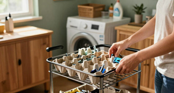 Ditch Bins: The Smarter Way To Organize A Storage Cart Using Empty Egg Cartons