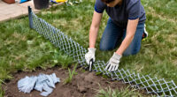 How To Reuse An Old Chain-Link Fence To Level A Bumpy Lawn On A Budget