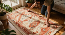 Not Curtains Or Blinds: She Transforms Rugs For A Budget-Friendly Way To Cover Windows